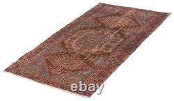 Traditional Vintage Hand-Knotted Carpet 4'0 x 6'5 Wool Area Rug