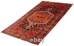 Traditional Vintage Hand-Knotted Carpet 4'4 x 7'8 Wool Area Rug