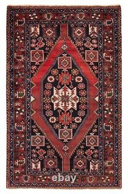 Traditional Vintage Hand-Knotted Carpet 4'5 x 6'10 Wool Area Rug