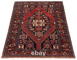 Traditional Vintage Hand-Knotted Carpet 4'5 x 6'10 Wool Area Rug