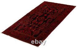 Traditional Vintage Hand-Knotted Carpet 4'5 x 7'1 Wool Area Rug