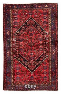 Traditional Vintage Hand-Knotted Carpet 4'5 x 7'2 Wool Area Rug