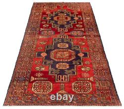 Traditional Vintage Hand-Knotted Carpet 4'6 x 10'6 Wool Area Rug