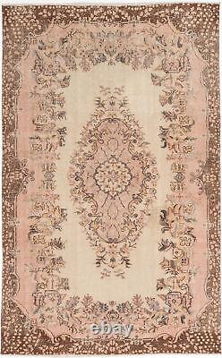 Traditional Vintage Hand-Knotted Carpet 5'10 x 9'3 Wool Area Rug