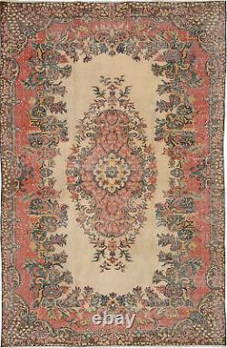 Traditional Vintage Hand-Knotted Carpet 5'11 x 9'1 Wool Area Rug