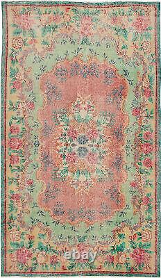 Traditional Vintage Hand-Knotted Carpet 5'3 x 9'5 Wool Area Rug