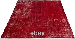 Traditional Vintage Hand-Knotted Carpet 6'11 x 8'10 Wool Area Rug