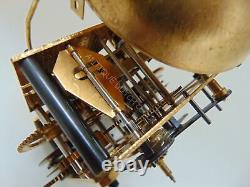 Uw 7/50 Clockwork For Dutch Friesian Tail Clock Excellent Working Condition