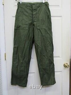 Vietnam Era US 1st Pattern OG-107 Sateen Fatigue Pants Trousers Medium 31 Waist