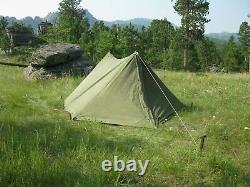 Vietnam War U. S. Army Tent Shelter Complete Original 1961 Excellent Condition