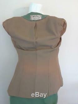 Vintage 1940S Nile Green Skirt Suit. Excellent ConditionSterling ExclusiveLabel