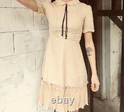 Vintage 1940s Cream Western Dress. Size 36/S/8AU. Excellent condition