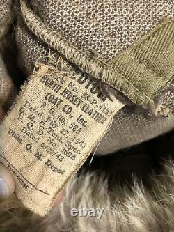 Vintage 1943 M43 Fur Military Parka Mens Size M Medium Excellent Condition RARE