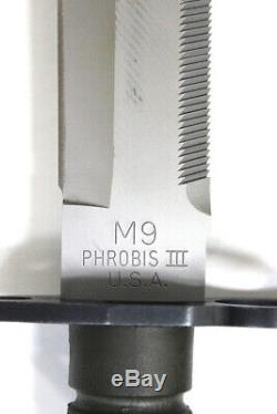 Vintage 1990 BUCK 188 M9 Phrobis III Bayonet With Sheath Excellent Condition (RCR)