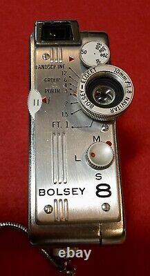 Vintage Bolsey 8 Single 8mm Movie Camera. Excellent Original Condition