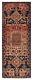 Vintage Bordered Hand-knotted Carpet 3'3 X 8'8 Traditional Wool Rug
