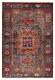 Vintage Bordered Hand-knotted Carpet 4'3 X 6'4 Traditional Wool Rug