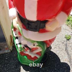 Vintage Empire Blow Mold Santa 48 Tall With Box Christmas Excellent Condition