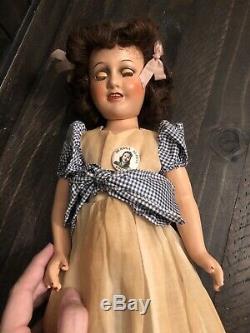 Vintage Excellent Condition 17 Deanna Durbin Composition Doll All Original Box