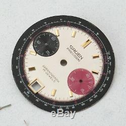 Vintage GRUEN Valjoux 7734 Chronograph Watch Dial Excellent Condition Original