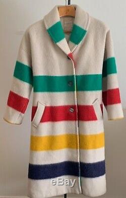 Vintage Genuine Hudson Bay Wool Long Coat Excellent Condition
