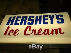 Vintage HERSHEY'S Ice Cream Lighted Sign in Excellent Condition, by DUALITE
