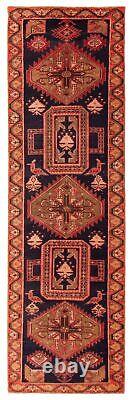 Vintage Hand-Knotted Area Rug 2'11 x 10'0 Traditional Wool Carpet