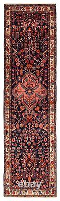 Vintage Hand-Knotted Area Rug 2'6 x 9'0 Traditional Wool Carpet