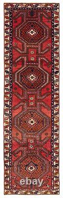 Vintage Hand-Knotted Area Rug 2'9 x 9'7 Traditional Wool Carpet