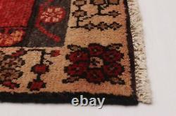 Vintage Hand-Knotted Area Rug 3'1 x 9'9 Traditional Wool Carpet