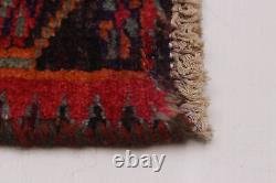 Vintage Hand-Knotted Area Rug 3'2 x 10'5 Traditional Wool Carpet