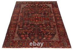 Vintage Hand-Knotted Area Rug 4'9 x 7'0 Traditional Wool Carpet