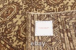 Vintage Hand-Knotted Area Rug 6'3 x 8'6 Traditional Wool Carpet