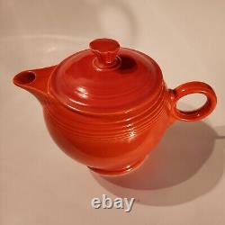 Vintage Homer Laughlin Fiesta Radioactive Red Large Teapot Excellent Condition