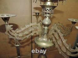 Vintage Hookah 6' Tall Brass Saudi Arabia 1960s Era EXCELLENT ORIGINAL CONDITION
