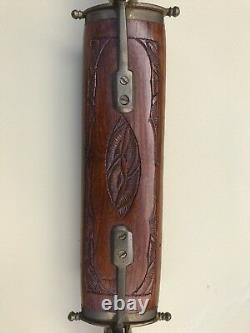 Vintage India Carving Set in Hardwood Case. Excellent Condition