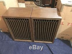 Vintage Kenwood KL-777A Stereo Speakers with Original Box Excellent Condition