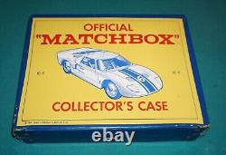 Vintage Lesney Matchbox Lot Of 34 Cars & Trucks With Case Excellent Condition