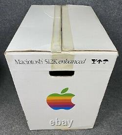 Vintage Macintosh 512K Enhanced Original 1986 Box Only Excellent Condition
