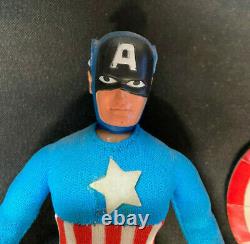 Vintage Mego Captain America Original Complete Excellent Condition Type 2 Body