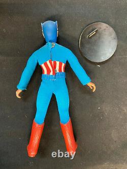 Vintage Mego Captain America Original Complete Excellent Condition Type 2 Body