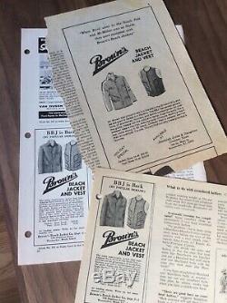 Vintage Original Browns Beach Cloth Vest Size 44, Excellent Condition