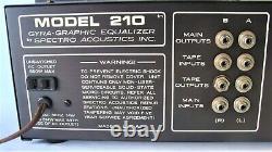 Vintage Spectro Acoustics 210 Equalizer With Original Manual Excellent Condition