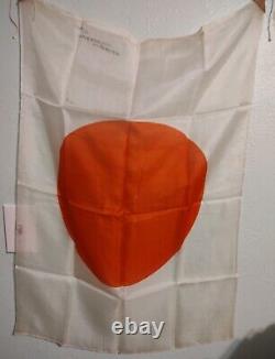 Vintage WWII WW2 Japanese Meatball Silk Flag 32 By 24 EXCELLENT CONDITION