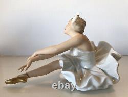 Vintage Wallendorf Porcelain Ballerina White Tutu EXCELLENT CONDITION