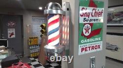 Vintage barber pole William Marvy model 410 working in excellent condition