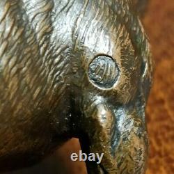 Vintage figurine of a bulldog. Bronze. USSR. Original. Excellent condition 34752