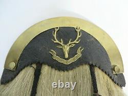 WW1 CEF Seaforth Highlanders Horse Hair Sporn. Excellent original condition