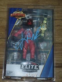 WWE Autograhed Elite Kane Hall Of Champions RARE! Excellent Condition wwf aew