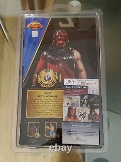 WWE Autograhed Elite Kane Hall Of Champions RARE! Excellent Condition wwf aew